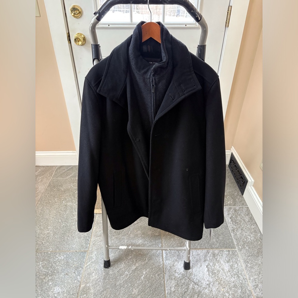 Men's Black Winter Dress Jacket.